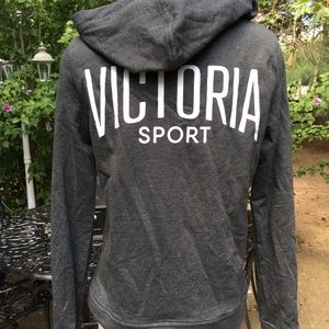 NWT - Victoria Sports - Light Grey Zip Up …